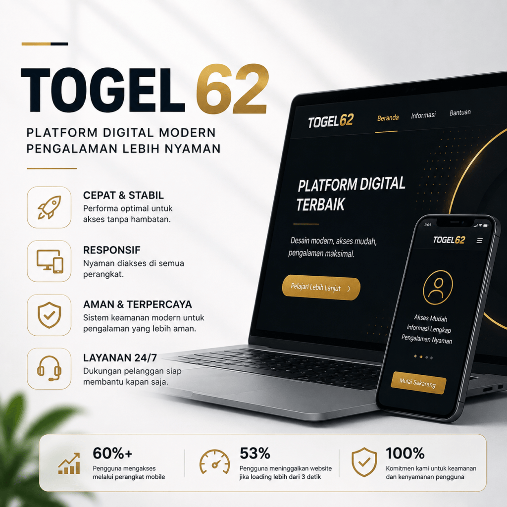 TOGEL62: Mengutamakan Pengalaman Pengguna Melalui Platform Digital yang&nbsp;Modern